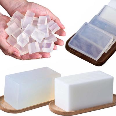 1000g glycerínové mydlo na mydlo, ručne vyrobené, priehľadné biele roztavené mydlo na nalievanie, aromatické kúpeľňové suroviny, veľkoobchod