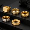 Modisches Titanium-Edelstahl-Ringset für Herren - Mehrere Stile und personalisiertes Design
