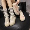 Neue Damen-Modeschuhe mit gekreuzten Riemen, dicker Sohle und Plateau, Frühling und Sommer, flache, bequeme, lässige Lauf-Sneaker