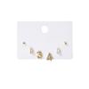 Three Pairs Of Small Stud Earrings, A Combination Of Exquisite, Small And Cute Diamond-Encrusted Digital Confession 1314 Romantic Earrings