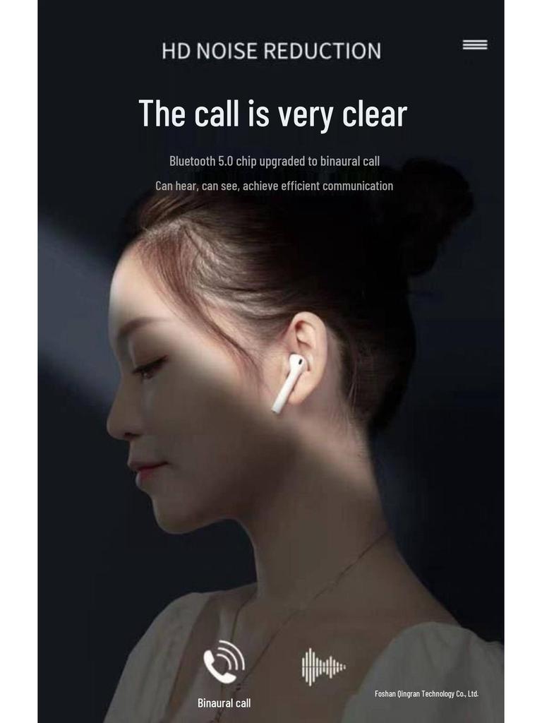 2026 True Wireless Noise-Cancelling Earphones: Long-Wearing, Pain-Free, Ideal for Running and Compatible with Apple & Android.