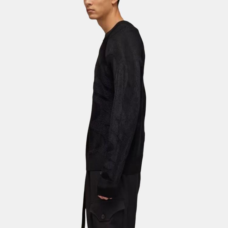 Y-3 Patterned-jacquard Ribbed Jumper IN4340