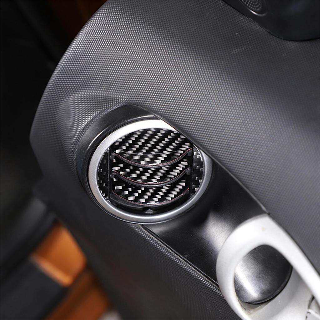 Schwarze Kohlefaser Türverkleidung Lüftungsgitter Abdeckung für Nissan 350Z 2003-06