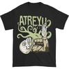 Camiseta Negra Unisex de Algodón Pesado de la Banda Musical Atreyu Vtg Talla Completa Unisex Camiseta Unisex MM522