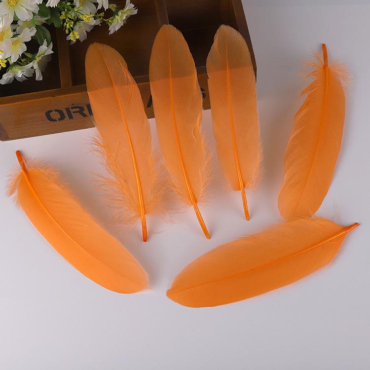 50Pcsdiy Goose Feather Hard Big Floating Feathers Wedding Children Handmade Decorative Materials Dream Catcher Feathers