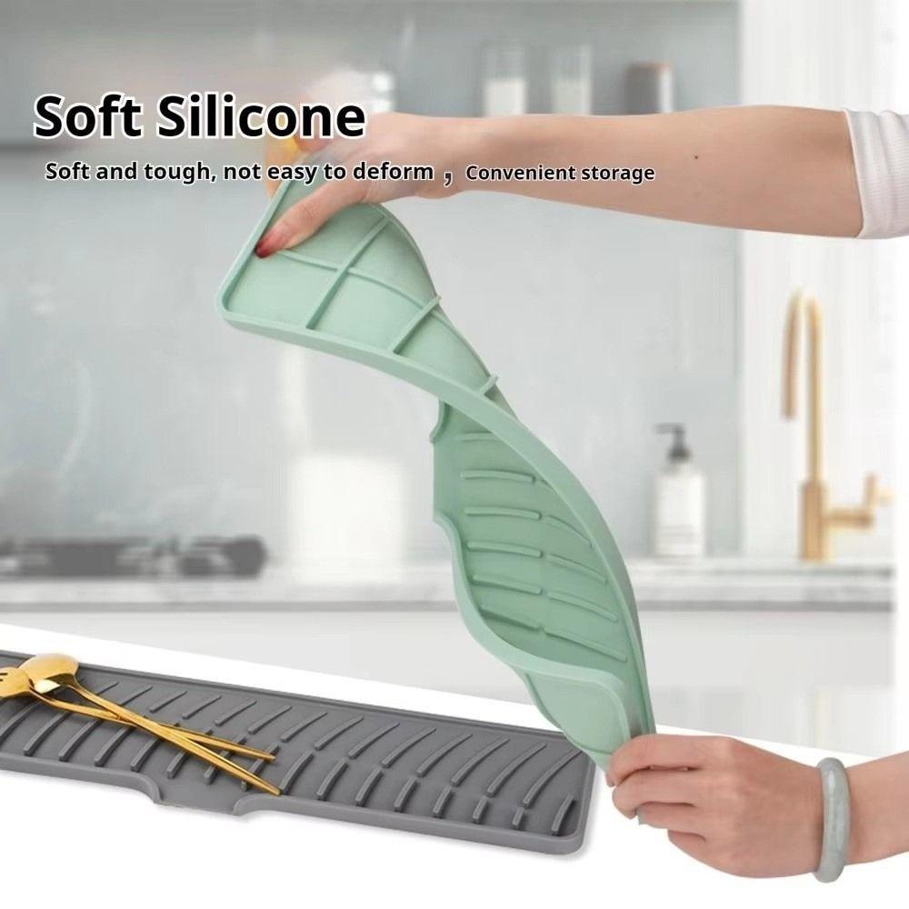 Super Absorbent Silicone Faucet Mat Moisture-proof Diatomite Stone Sink Tray  Kitchen Sink