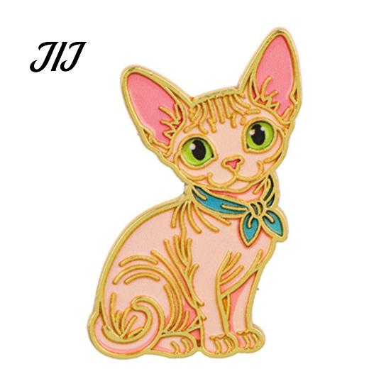 Scarf Brooch Pin Enamel Bow Tie Cat Brooch, Cartoon Kitten Metal Badge Durable Alloy Pin, Hats Bags Scarves Clothes Decorative Accessory Theme
