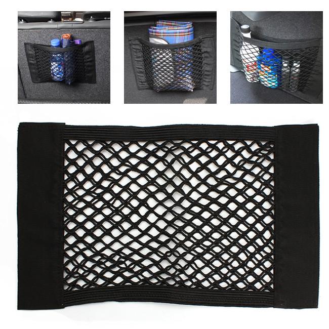1x Black Nylon Car Truck Seat Rear Pocket Cargo Trunk Storage Net Bag Magic Tape 1x Black Nylon Car Truck Seat Rear Pocket Cargo Trunk Storage Net Bag Magic Tape
