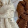Knitting Winter Scarves Plush Cape Wraps Windproof Mohair Long Shawl  Student