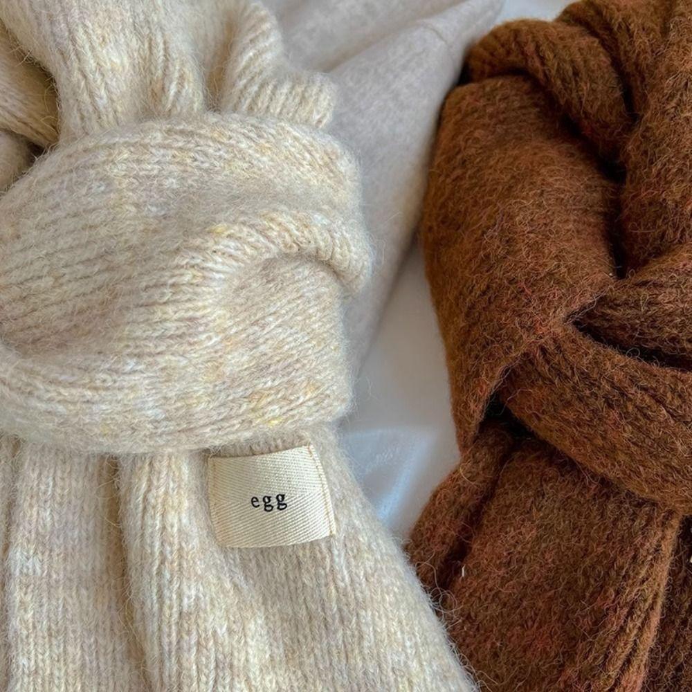 Shawl Winter Scarves Plush Cape Wraps Thicken Mohair Long Shawl  Girl