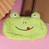 Cute Cartoon Plush Animal Stationery Pouch Women Dog/Cat/Rabbit/Frog/Panda Plush Pencil Case Ladies Cosmetic Bag