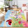 1Pc Butterflies Flowers Fantasy Printed Flannel Rug Soft Non Slip Carpet for Bedroom Living Room Office Floor Outdoor Home Decor Xmas Gift K1511