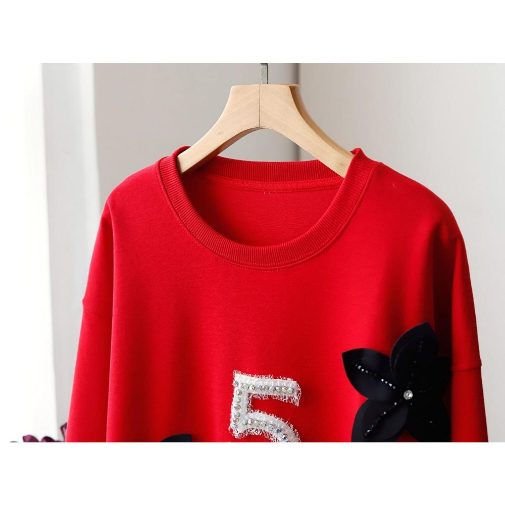 DIMANAF 2024 новые весенние женские толстовки и свитшоты больших размеров с длинными — фото 6