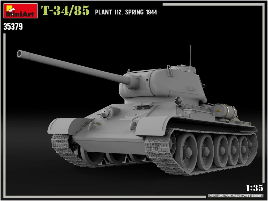 MiniArt Factory 112 Spring 1944 Plastic Model MA35379 1/35 T-34-85 No.