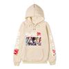 Record of Ragnarok Multiple Characters Anime Hoodie Japanese Dragon Vertical Sleeve Print Casual Pullover Sweatshirt