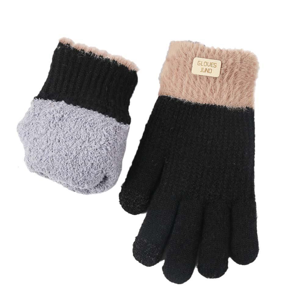 Windproof Knitted Gloves  Anti-cold Mittens Cute Winter Gloves  Outdoor