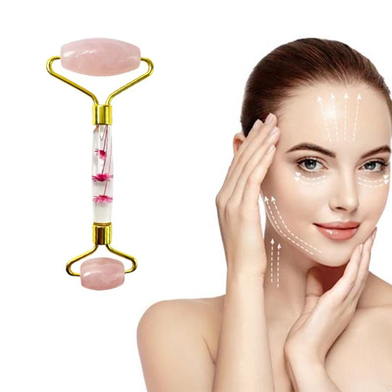 

Натуральный антивозрастной нефритовый роликовый массажер против морщин для красоты лица