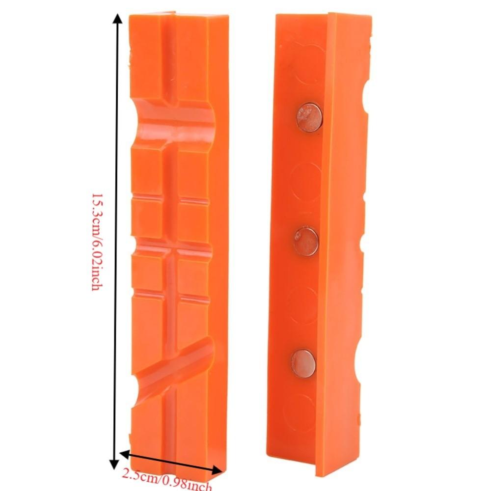 2pcs Nylon Vise Jaw Pads Strong Magnetism Protective Jaw Pads Vise Jaw Covers For Metalworking