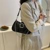 Chic Pu Leather Shoulder Bag For Women Trendy Street Style Chain Strap Hobo Bag
