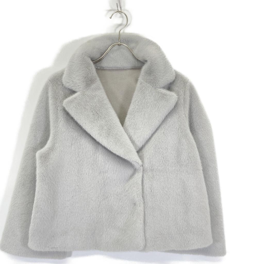Pinkey & Dianne 0312251947 Gray Four Rex Short Coat coat 36 grayUsed