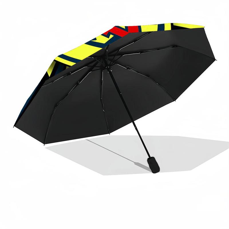 Club America Emblem Umbrella - Automatic Open/Close, Compact 8-Rib Lightweight Umbrella Essential for outdoorPicnic Accessory Fan Gifts