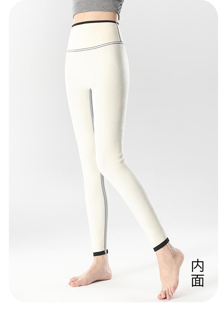Spring High-Waisted Yoga Pants with Velvet and Thickening