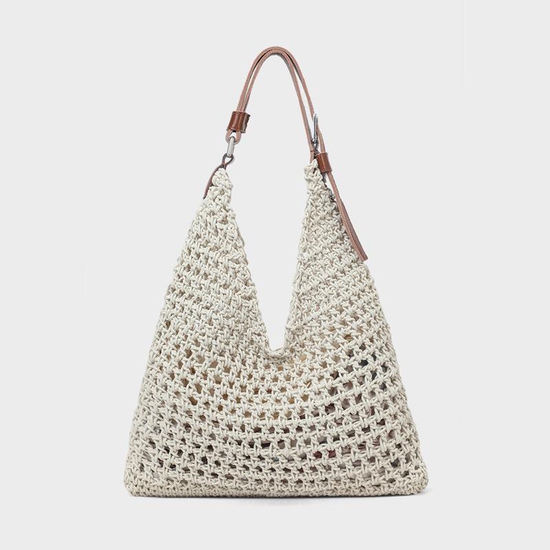 Woven bag new summer women s bag large capacity shoulder leisure vacation wind seaside beach bag