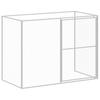 Vidaxl Buda Dla Psa, Z Wybiegiem, Jasnoszara, 214X1069X181 Cm, Stal