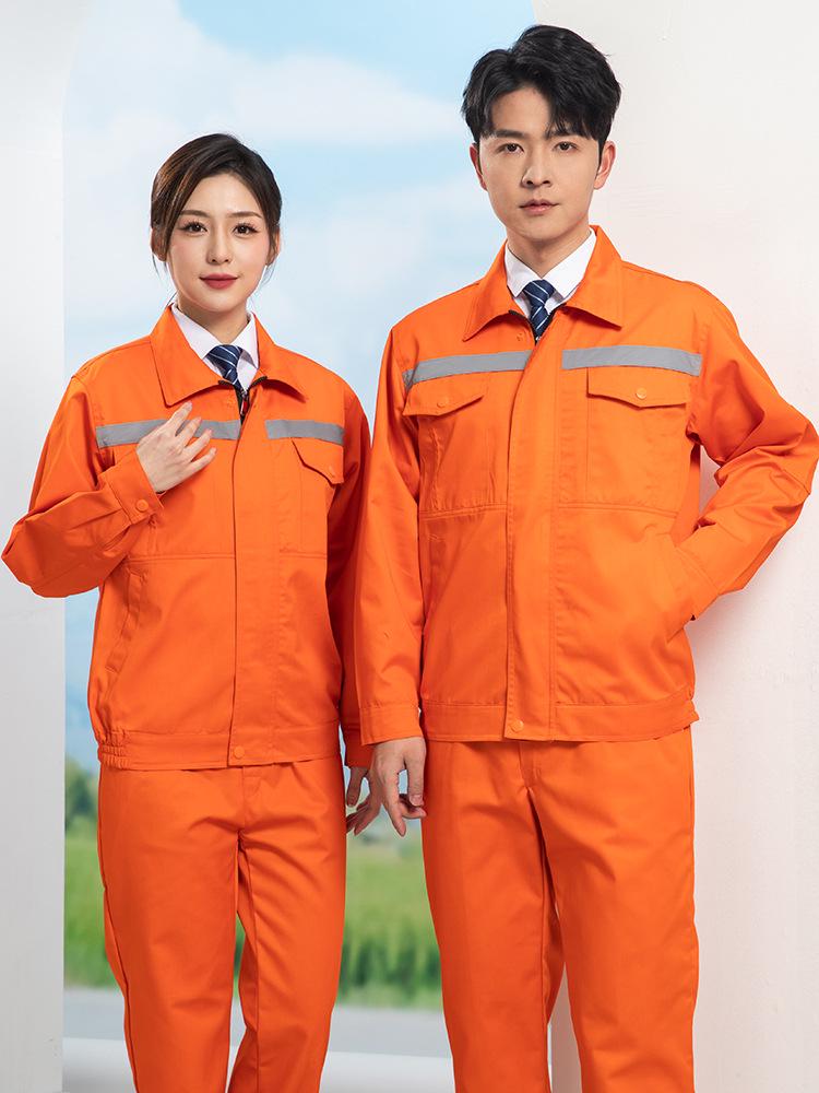 Men's Long Sleeve Workwear Set - Durable Labor Protection for Workshop and Auto Repair. Perfect for Spring and Autumn.