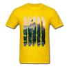 Chinese Style Natural Landscape Mountain Design T Shirt Stylish Fashion 3d Picture Tshirts For Unisex Round Collar Cotton Tshirts
