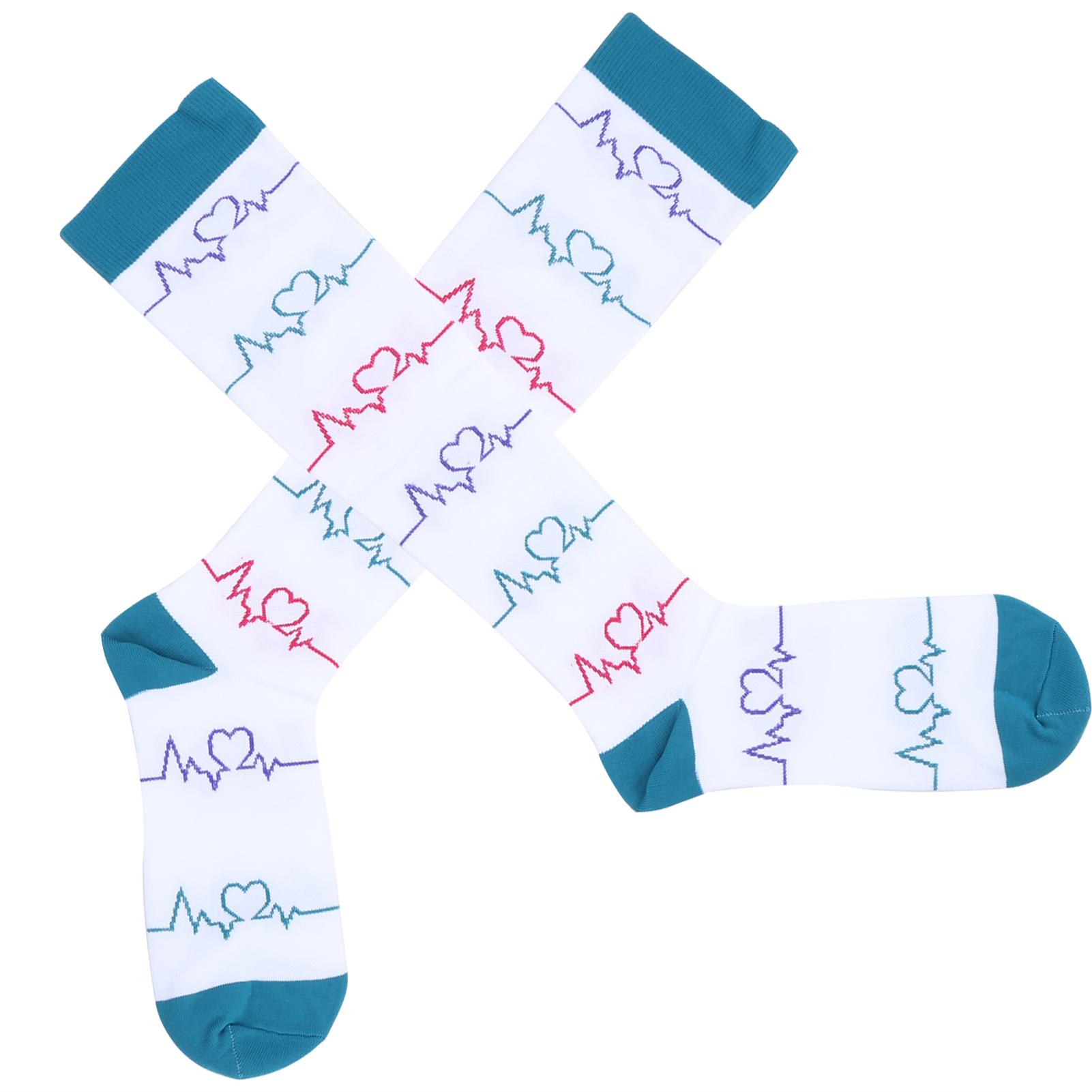 

1 пара спортивных компрессионных носков для бега, верховой езды, скалолазания, носки длиной до икры