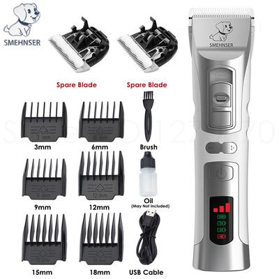 Dog Clipper Nůžky Cat H pro psy Dobíjecí sada holících strojků Groomg Profesionální zastřihovač domácích mazlíčků elektrický Hcut he 3 rychlosti