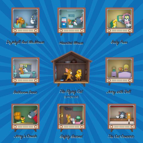 52TOYS BLINDBOX X TOM and JERRY "CLASSIC MOMENTS" Series Trading Figures, Blind Box Collectible Figures, Pre-painted Gachapon Desktop Decorations, Dol