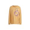 Adidas T Shirts Unisex Amber Yellow Crew Neck Moderate Straight Fit IB5894