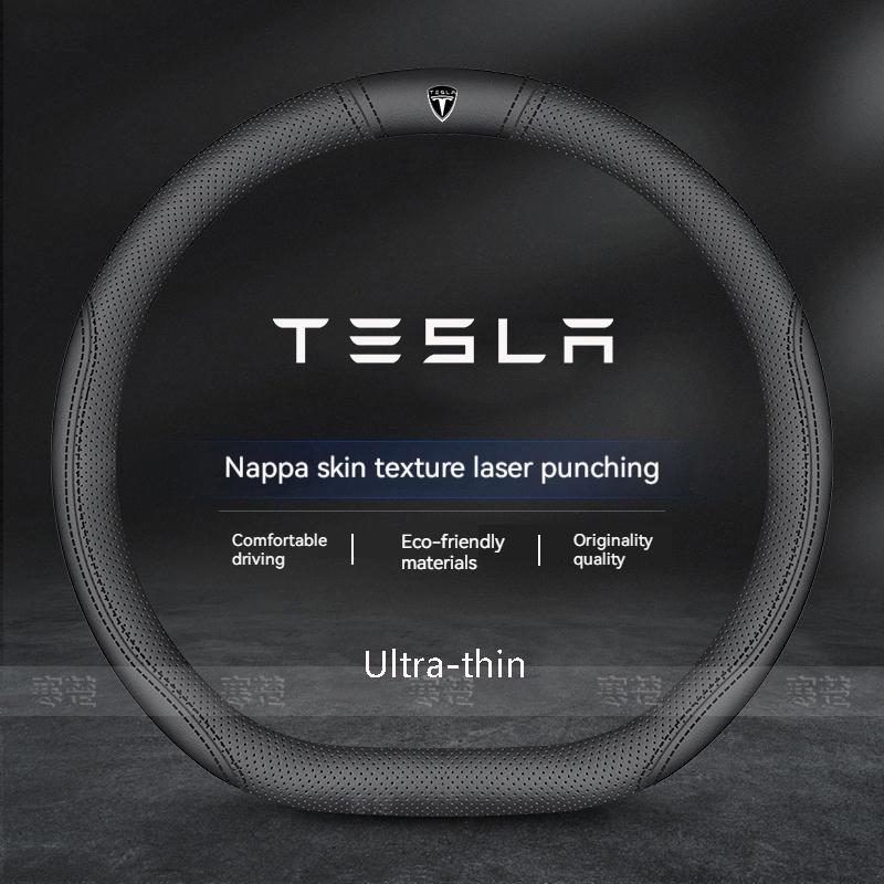 AMN1 For Tesla Model 3 Model S Model Y Model X Roadster Car Steering Wheel Cover 2019-2025 Auto interior Steering Wheel Accessories
