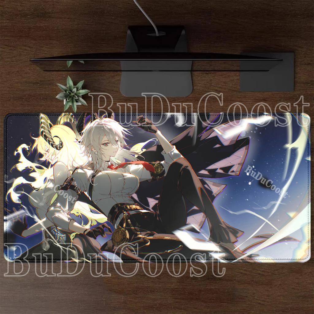 New Zani Wuthering Waves WuWa Anime Girl Mousepad Large Gaming Keyboard Anti-slip Rubber Desk Mat PC HD Printing ESports Carpet