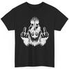 Chicken Fingers T-Shirt Funny Offensive Rooster Middle Finger Humor Graphic