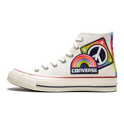 Chuck Taylor All Star 1970s Hi Runde Zehenpartie Schnürung Leichtgewichtige High-Top Canvas Schuhe Unisex Sneaker Weiß 158420c