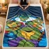 Flannel BlanketNinja Turtles Warm Soft Throw Blanket for Indoor Sofa Bed Living Room Use