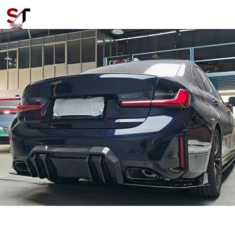 BMW 3 Series G20/G28 Carbon Fiber FD Style Rear Bumper Diffuser Tail Lip