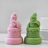 Festive Santa Claus Scented Candle Mould Festival Santa Claus Scented Candle Silicone Mold for DIY Crafts Workshops