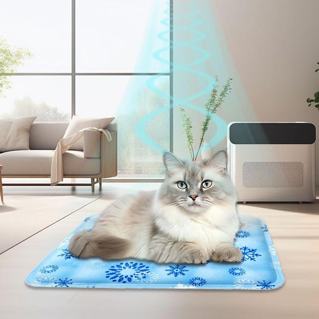 Pet Ice Mats Cooling Dog Bed Dog Cooling Crate Ice Pad Cooling Sleeping Pad for Small Dogs Napping Accessories Pet Supplies