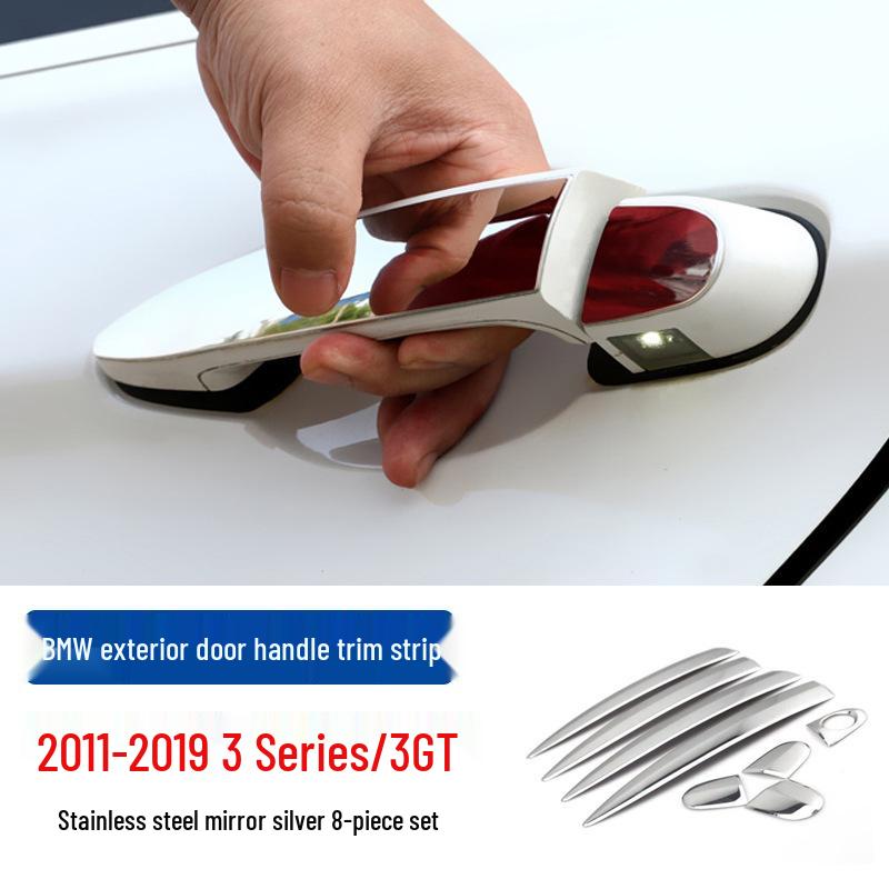 Decorative Strip for Exterior Door Handles: Compatible with BMW 5, 3, 6GT, X1, X2, X3, X4, X5, X6 Models