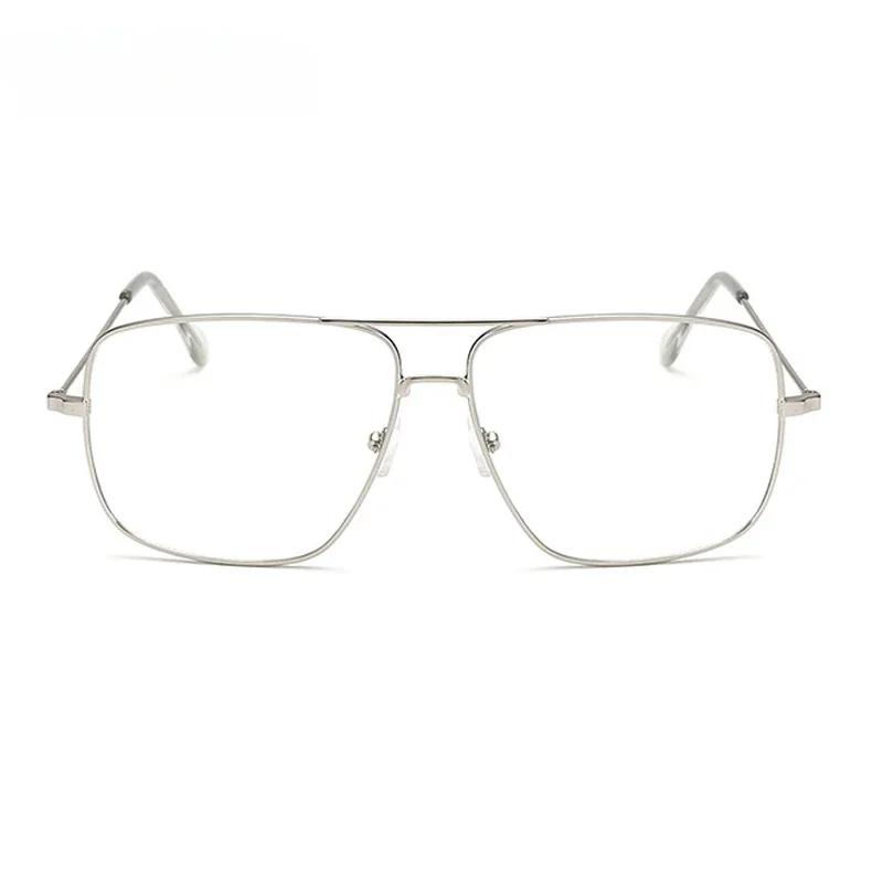 Neue Vintage Gold Metallrahmen Brille Herren Damen Sonnenbrille Retro Quadratisch Optische Linse Brillen Nerd Klare Linse Brillen Oculos