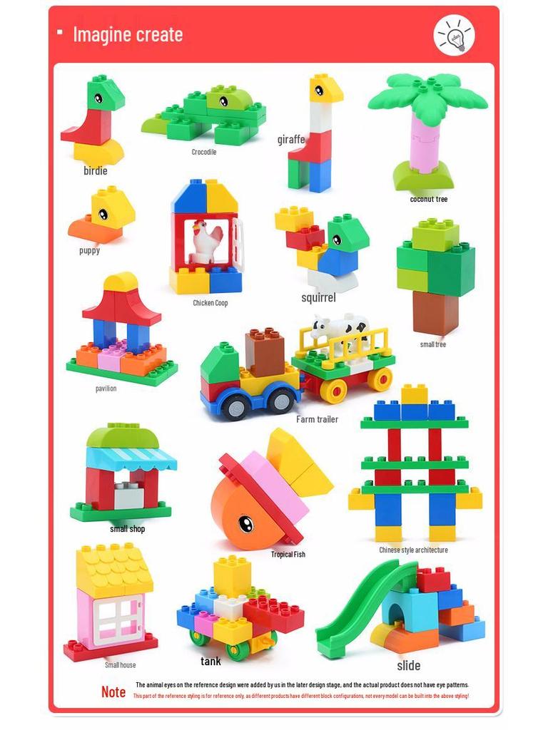 Blocuri Puzzle Tren cu Numere pentru Copii, 50 de Piese cu Găleată de Depozitare