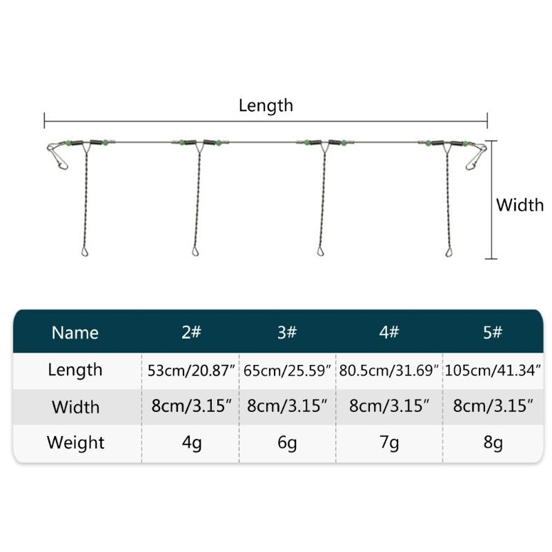 Angelmontagen mit Wirbeln Einhänger Perlen Schnur Vorfach Angelzubehör Montagen Angelvorfach Edelstahldraht Vorfächer Vorfachzubehör