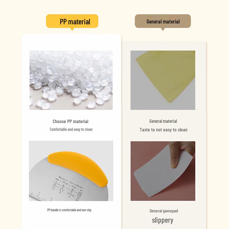 Stainless Steel Dough Scraper with Scale