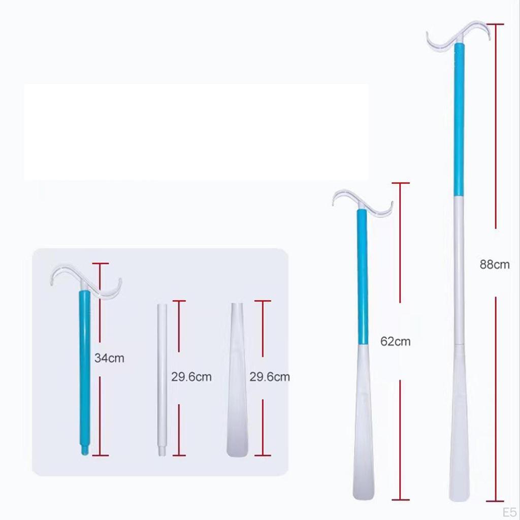 Pomoc do ubierania , Narzędzie do zdejmowania skarpetek Bardzo długie 34,65 cala Pomocnik Buty Skarpety Łyżka do butów dla