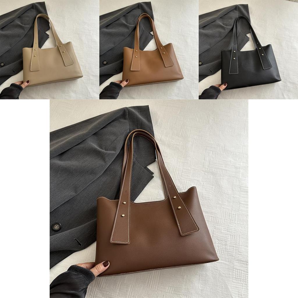 Leather Highquality Pu Womens Tote Bag With Unique Stitching Detail Ideal For Outings Daily