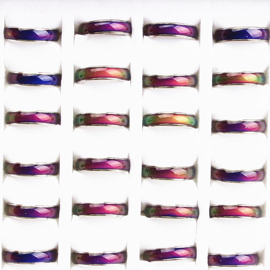 Ring Ring Feeling 6-10 Jewelry Size Mood Change 20pcs Color Amazing Emotion